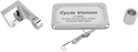 Cycle Visions CV-4606L In Close Vertical License Plate Holder with Plate Light - Chrome - sxspowersports