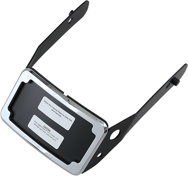 Cycle Visions CV4661 Curved License Plate Frame and Mount - Chrome - sxspowersports