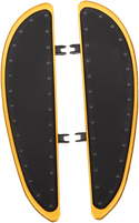 Cyclesmiths 104-G Standard 19in. Banana Board - Gold with Rivets - sxspowersports