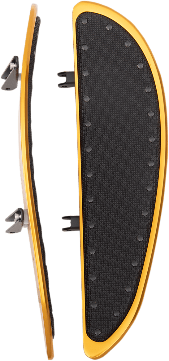 Cyclesmiths 104-G Standard 19in. Banana Board - Gold with Rivets - sxspowersports