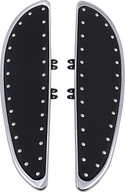 Cyclesmiths 104-ST Standard 19in. Banana Boards - Chrome with Rivets - sxspowersports