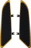 Cyclesmiths 104-XL-G Extended Length 21in. Banana Boards - Gold with Rivets - sxspowersports