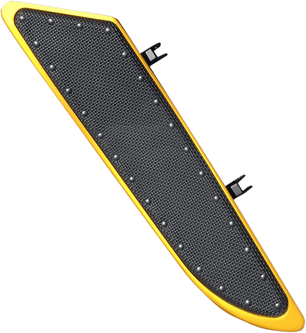 Cyclesmiths 104-XL-G Extended Length 21in. Banana Boards - Gold with Rivets - sxspowersports
