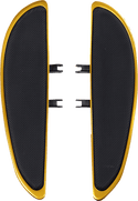 Cyclesmiths 104-XL-SB Extended Length 21in. Banana Boards - Black with Rivets - sxspowersports