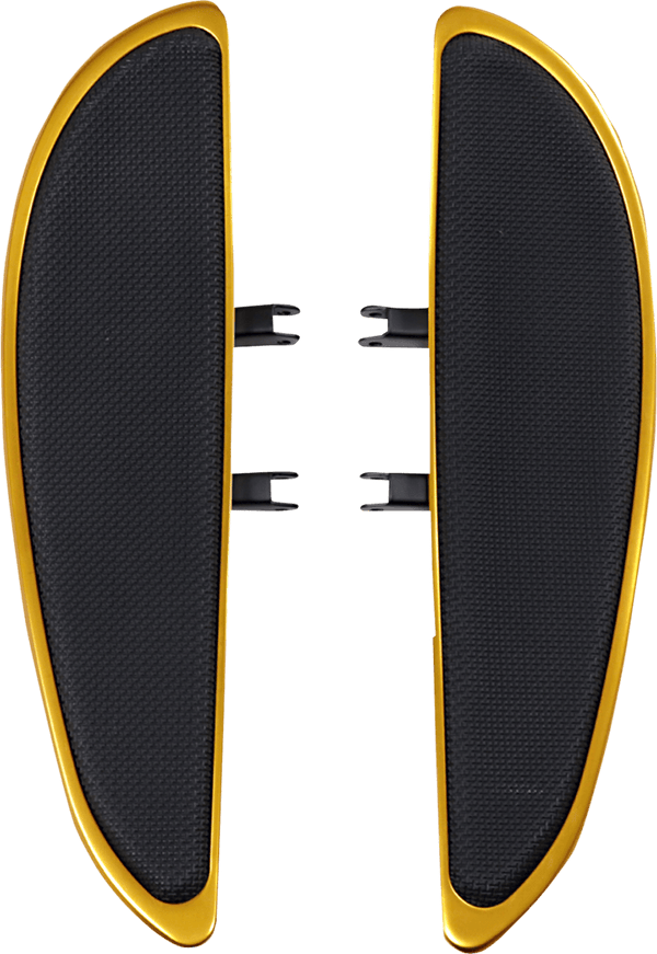 Cyclesmiths 104-XL-SB Extended Length 21in. Banana Boards - Black with Rivets - sxspowersports