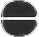 Cyclesmiths 106-NR Banana Board Rear Floorboard Covers - Chrome without Rivets - sxspowersports