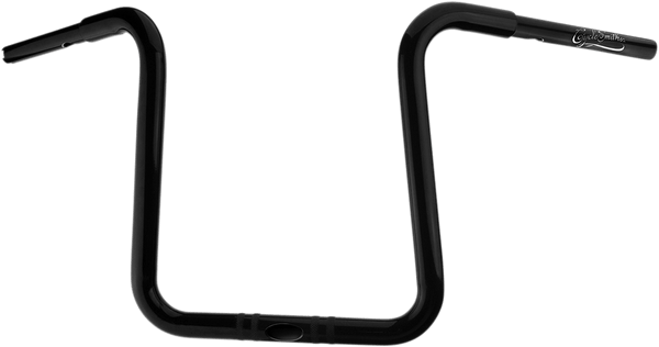 Cyclesmiths 113CA14NS14BPH 1-1/4in. California Lane-Splitter Ape Handlebar for 1-1/4in. Clamp Area - 14in. Rise - Gloss Black - sxspowersports