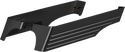 Cyclesmiths 200-XL-BB-A Billet Saddlebag Extensions with Cutouts for Dual Exhaust - Black Powdercoated - Extra Wide - sxspowersports