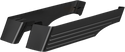 Cyclesmiths 202-BB-14-A Billet Saddlebag Extensions without Cutouts for Dual Exhaust - Black Powdercoated - sxspowersports