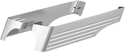 Cyclesmiths 202-BM-A Billet Saddlebag Extensions without Cutouts for Dual Exhaust - Black with Machined Grooves - sxspowersports