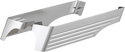 Cyclesmiths 202-XL-BM-A Billet Saddlebag Extensions without Cutouts for Dual Exhaust - Black w/Machined Grooves - Extra Wide - sxspowersports
