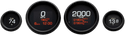 Dakota Digital MLX-8496-K MLX Series 4 Gauges Set - Black - sxspowersports