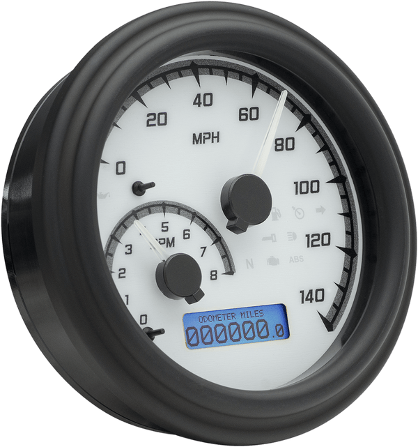 Dakota Digital MVX-2011-WG-C MVX Analog Gauge System - White/Gray/Chrome - sxspowersports