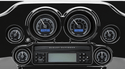 Dakota Digital MVX-8204-KG-C MVX-8K Analog/Digital Plug-In Instrumentation Two-Gauge Kit - Black/Gray Background - Chrome Bezel - sxspowersports