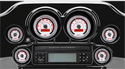Dakota Digital MVX-8204-KG-K MVX-8K Analog/Digital Plug-In Instrumentation Two-Gauge Kit - Black/Gray Background - Black Bezel - sxspowersports