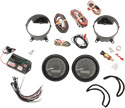 Dakota Digital MVX-8204-KG-K MVX-8K Analog/Digital Plug-In Instrumentation Two-Gauge Kit - Black/Gray Background - Black Bezel - sxspowersports
