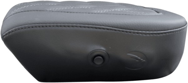 Danny Gray 1044DIAAIR X-Large Pillion Pad for Bigseat - Double Diamond Stitch with Charcoal Gray Thread - sxspowersports