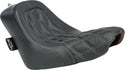 Danny Gray 21-201DIA Weekday Solo Seat - Double Diamond Stitch With Charcoal Gray Thread - sxspowersports