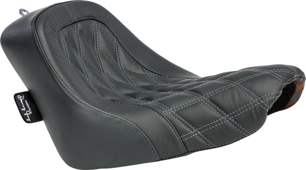 Danny Gray 21-201DIA Weekday Solo Seat - Double Diamond Stitch With Charcoal Gray Thread - sxspowersports