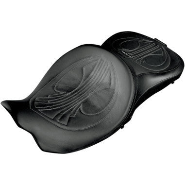 Danny Gray 21-413DAIR Airhawk Longhaul 2-Up XL Seat with Driver Backrest Capability - Drag Stitching - sxspowersports