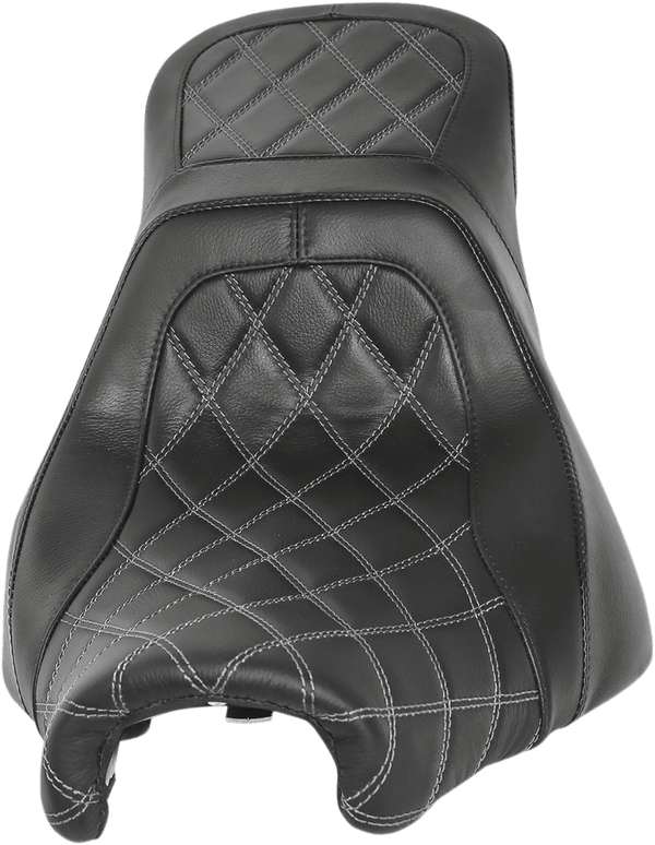 Danny Gray 24-811DIAAIR Airhawk Weekday 2-Up Seat - Double Diamond Stitch With Charcoal Gray Thread - sxspowersports