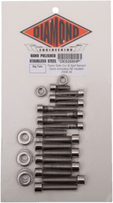 Diamond Engineering DE5205HP Transmission Side Cover OEM-Style Polished Stainless Engine Bolt Kit - sxspowersports
