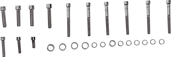 Diamond Engineering DE5251HP Transmission Side Cover OEM-Style Polished Stainless Engine Bolt Kit - sxspowersports