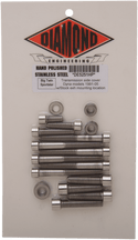 Diamond Engineering DE5251HP Transmission Side Cover OEM-Style Polished Stainless Engine Bolt Kit - sxspowersports