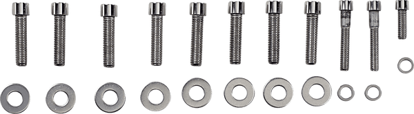 Diamond Engineering DE5444HP Transmission Side Cover OEM-Style Polished Stainless Engine Bolt Kit - sxspowersports