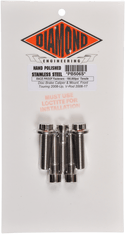 Diamond Engineering PB555S Front Caliper Mount 12-Point Polished Stainless Individual Brake Bolt Kit - sxspowersports