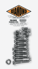 Diamond Engineering PB566S Primary, Inspection Covers and Inner Primary 12-Point Polished Stainless Engine Bolt Kit - sxspowersports