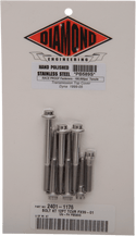Diamond Engineering PB589S Transmission Top Cover 12-Point Polished Stainless Engine Bolt Kit - sxspowersports