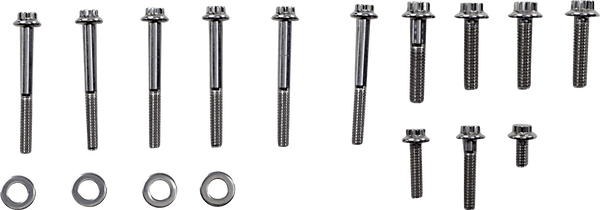 Diamond Engineering PB822S Transmission Side Cover 12-Point Polished Stainless Engine Bolt Kit - sxspowersports