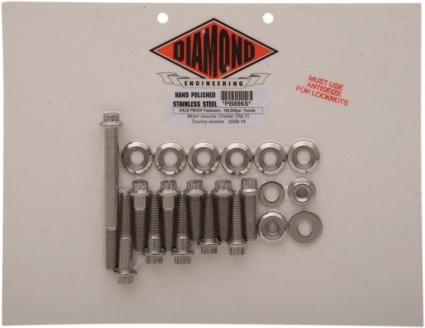 Diamond Engineering PB896S 12-Point Head Bolts Kit - Stainless Steel - sxspowersports