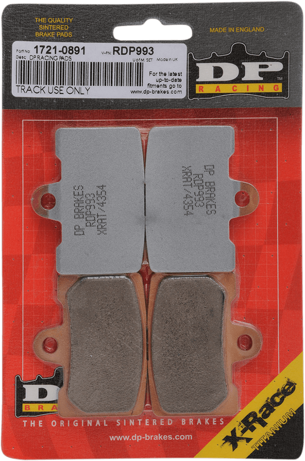 DP Brakes RDP127 RDP Race Brake Pads - sxspowersports