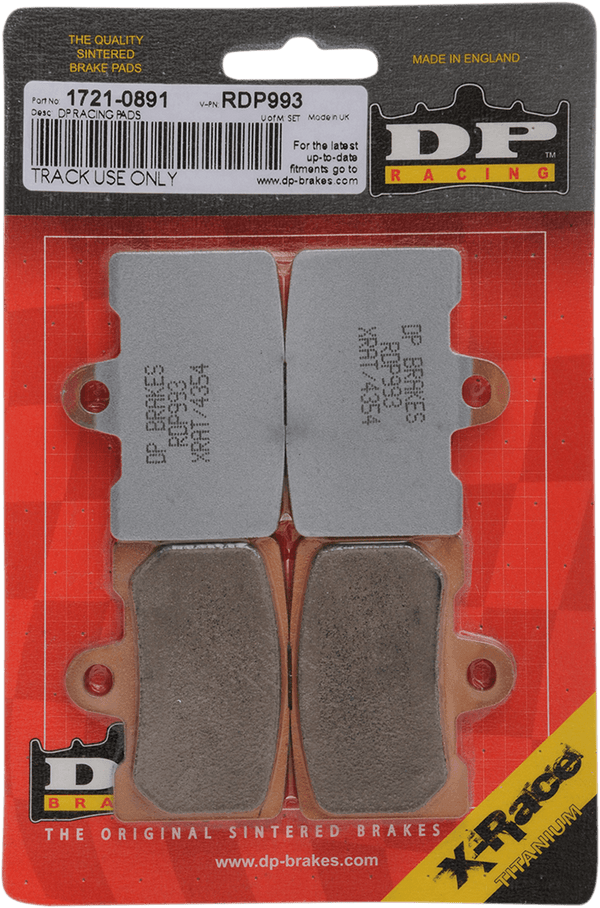 DP Brakes RDP900 RDP Race Brake Pads - sxspowersports