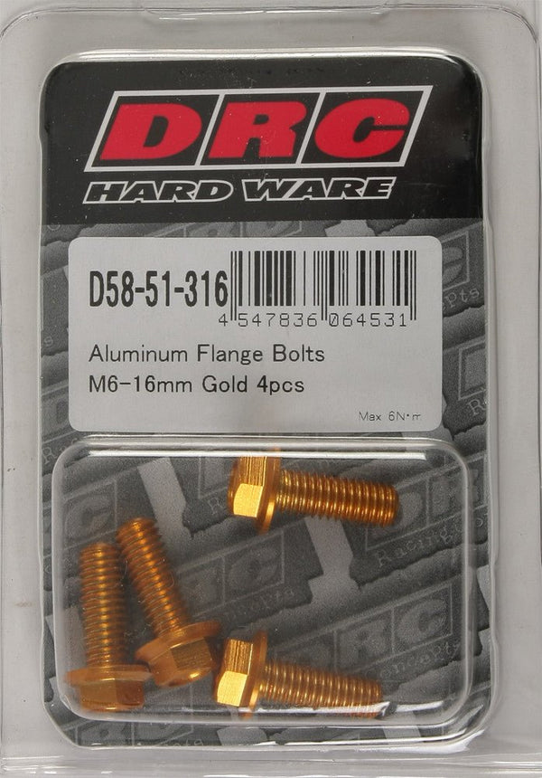 DRC D58-51-316 Aluminum Flange Bolt - sxspowersports