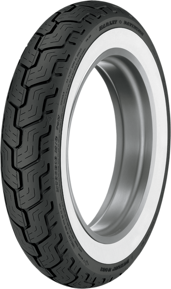 Dunlop 45006807 Dunlop D402 MT90B16 Rear Tire Harley 45006807 WHITEWALL 16" 130 - sxspowersports