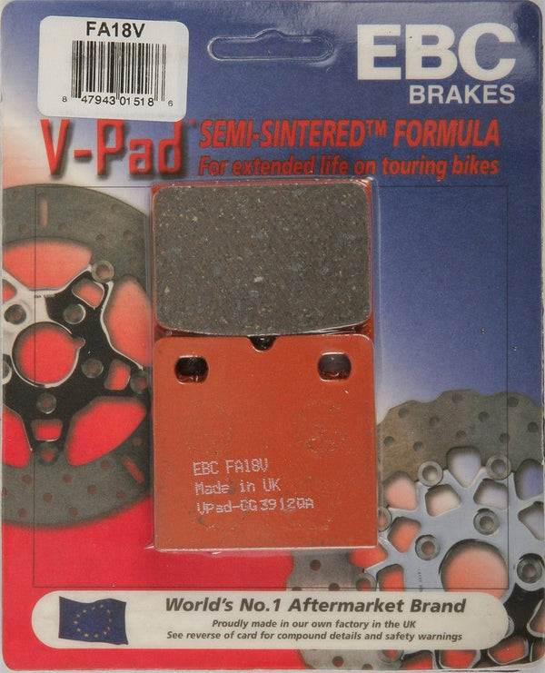 EBC FA18V Semi-Sintered Brake Pads - sxspowersports