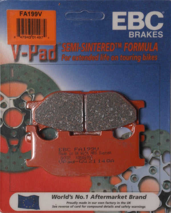 EBC FA199V Semi-Sintered Brake Pads - sxspowersports