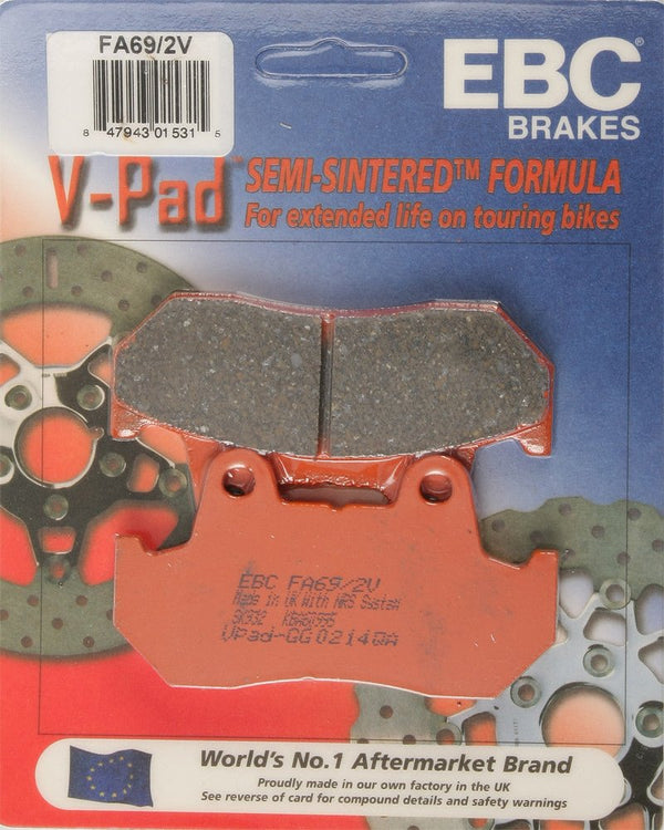 EBC FA69/2V Semi-Sintered Brake Pads - sxspowersports