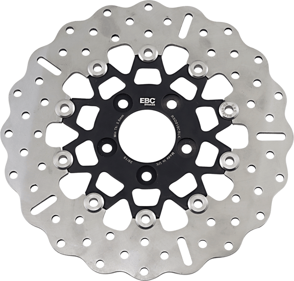 EBC RSD018CBLK 10 Button Floater Contour Wide Band Brake Rotor - Black - sxspowersports