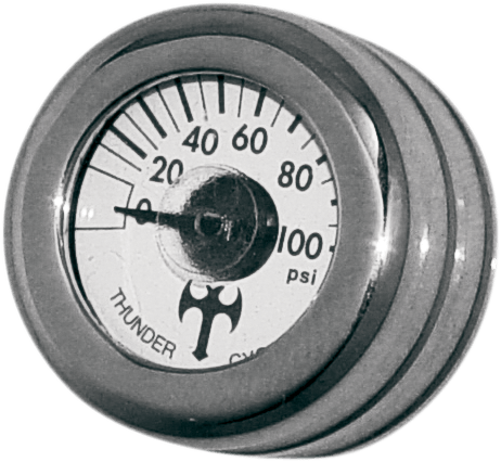 Eddie Trotta Designs TC-001B Mini Oil Pressure Gauge and Cover - Black - sxspowersports