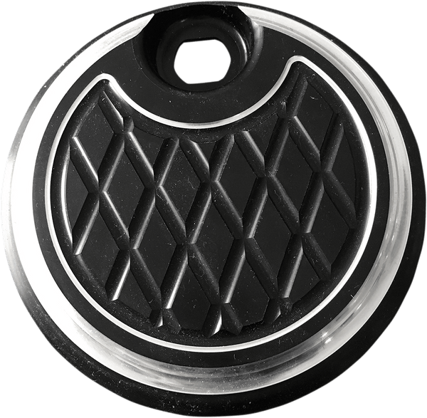 Eddie Trotta Designs TC-104B Fuel Door - Cross Cut - Black - sxspowersports