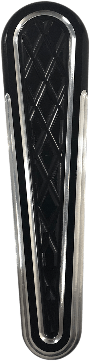 Eddie Trotta Designs TC-109B Dash Panel Insert - Platinum Cut - Black Anodized - sxspowersports