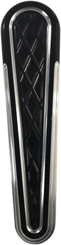 Eddie Trotta Designs TC-109B Dash Panel Insert - Platinum Cut - Black Anodized - sxspowersports