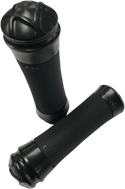 Eddie Trotta Designs TC-793B Two-Piece Comfort Grips - Platium - Black - sxspowersports