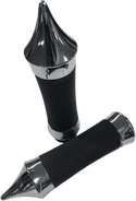 Eddie Trotta Designs TC-795 Two-Piece Comfort Grips - Dead End - Chrome - sxspowersports