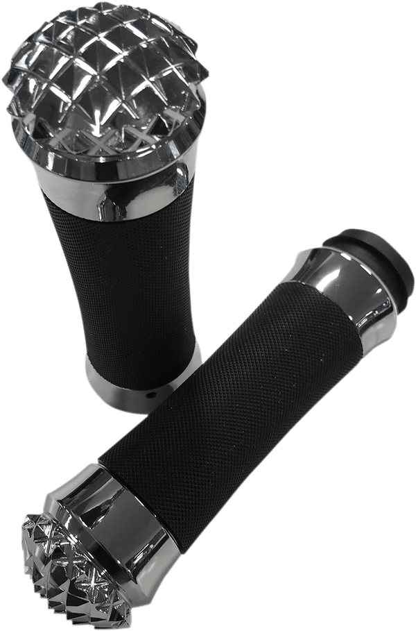 Eddie Trotta Designs TC-795B Two-Piece Comfort Grips - Dead End - Black - sxspowersports