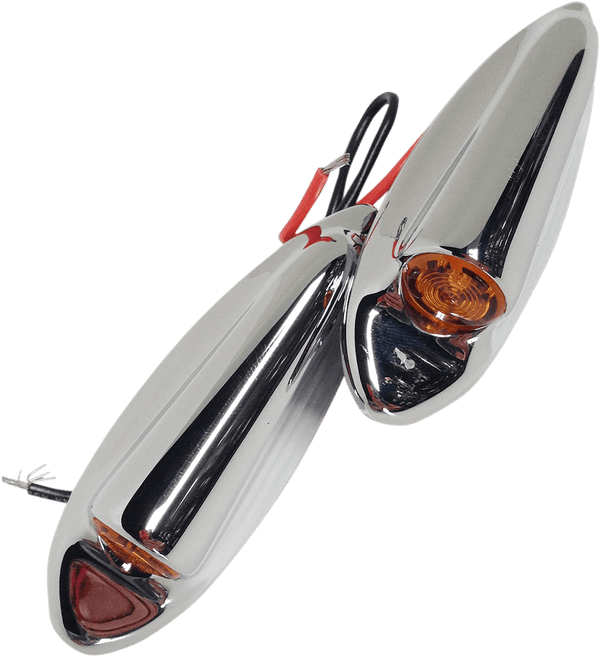 Eddie Trotta Designs TC-948B Front LED Turn Signals - Black - sxspowersports